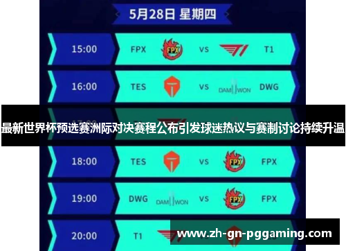 最新世界杯预选赛洲际对决赛程公布引发球迷热议与赛制讨论持续升温 最新世界杯预选赛洲际对决赛程公布引发球迷热议与赛制讨论持续升温
